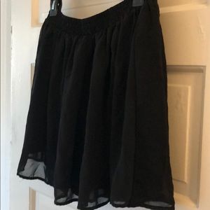 Mini black skirt